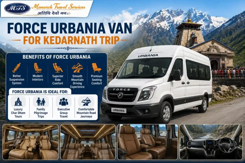 Force Urbania Van for Kedarnath Trip