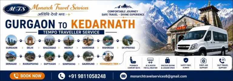 Gurgaon to Kedarnath-tempo traveller