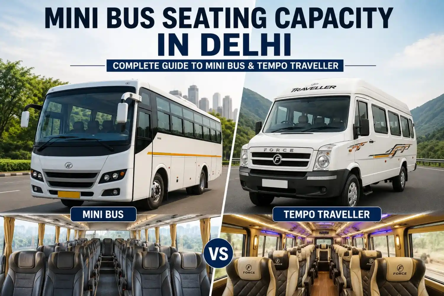 Mini Bus Seating or tempo traveller