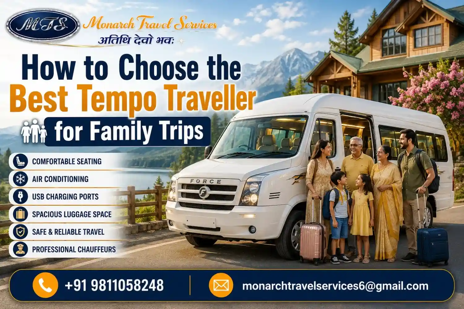 Tempo Traveller for Family Trips