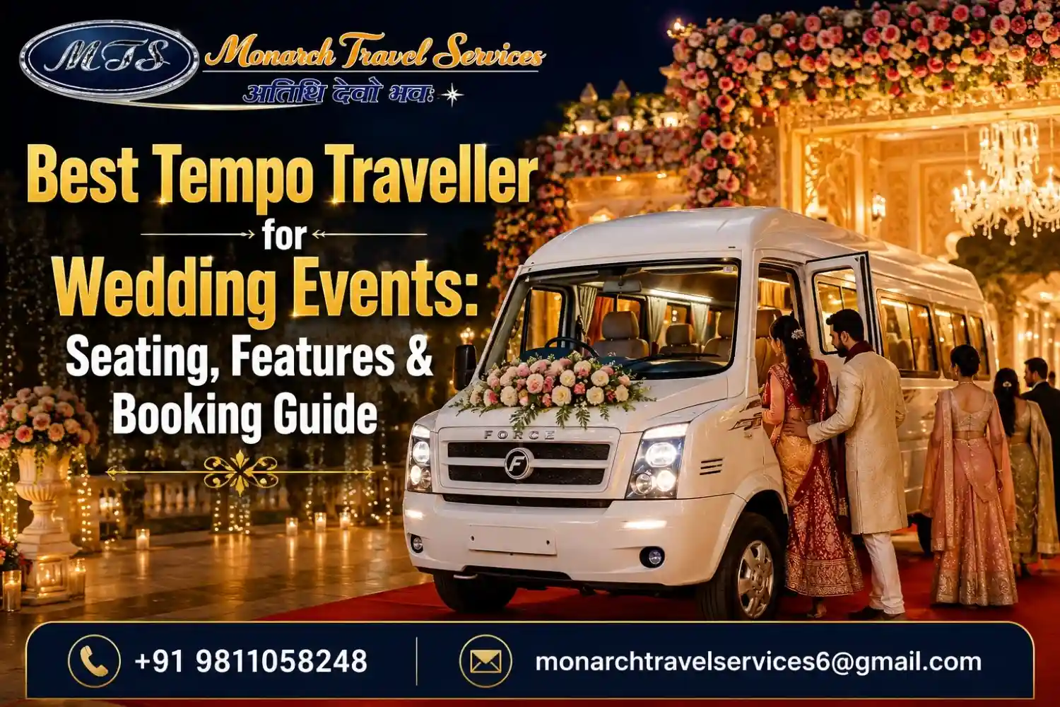 Tempo Traveller for Wedding Events
