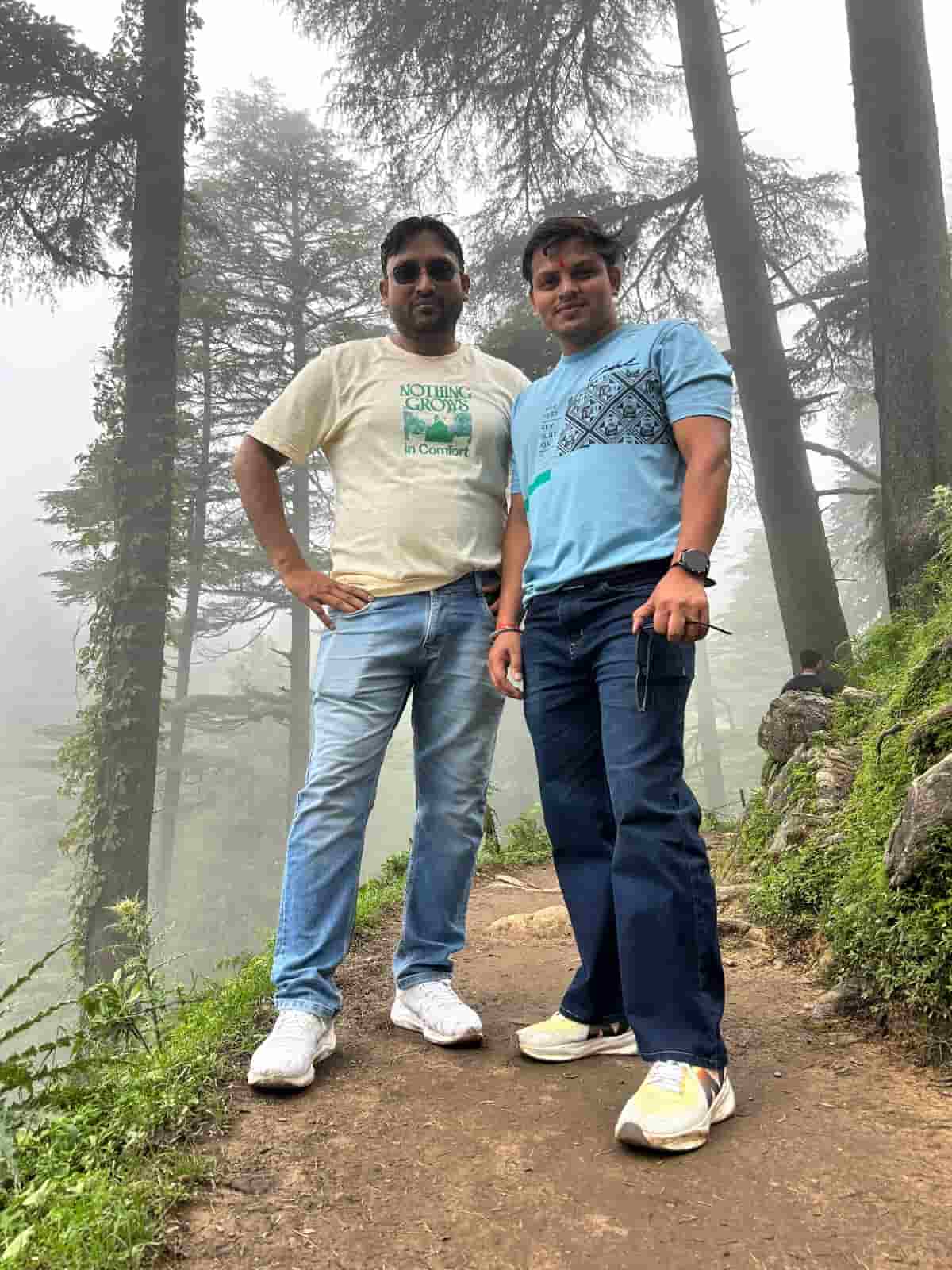 Moyla Top trek near Chakrata during an August friends trip