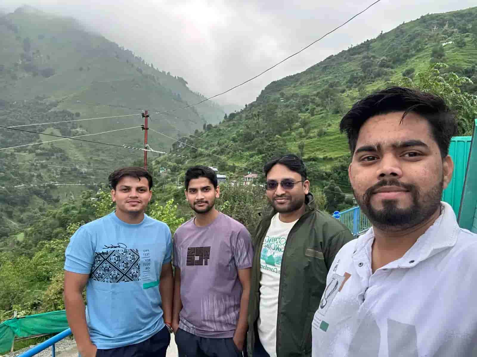 Cloudy green mountain view during a Chakrata trip in August